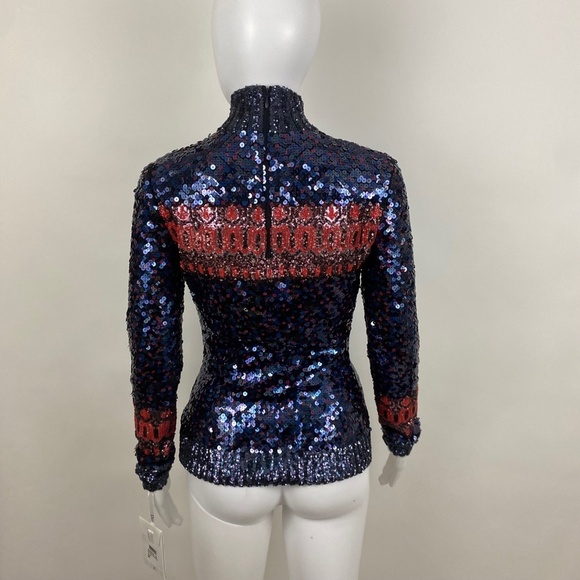 Dior Sequin Turtleneck Blue NWT - Picture 3 of 9